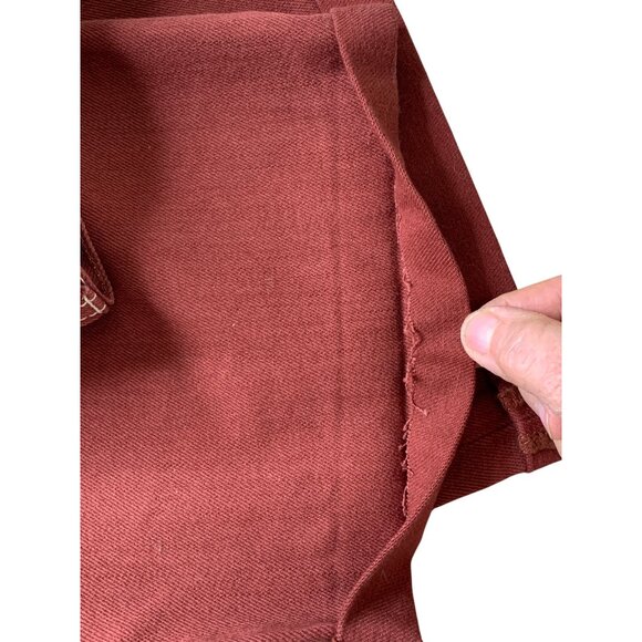 Free People ZGY Hi & Loose Super HR Rust Orange Denim Jeans Size 29 8687 - Picture 10 of 10